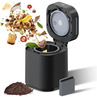Composter for Kitchen, 2.5L Smart Countertop Composter Indoor Odorless with UV lamp and Replaceable Carbon
