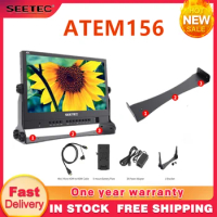 SEETEC ATEM156 15.6 Inch Live Streaming Broadcast Monitor Director with 4HDMI Cable-Compatible Carry-on for Blackmagic ATEM Mini