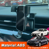 Car Bracket Air Vent Clip Mount Mobile Cell Stand Smartphone GPS Holder Support For Toyota Camry XV40 XV50 XV70 2006-Present
