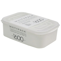 asdfkitty*日本製-YAMADA 白色保鮮盒-1600ML-收納盒/食物分裝盒-冷凍.冷藏.分裝-可微波