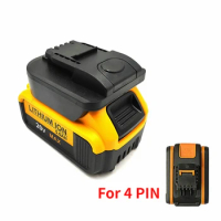 Battery Converter Adapter Compatible For Dewalt 20V max Lithium Battery To for Worx 20V 4-PIN Li-Ion Battery Tools Accessories