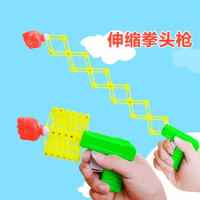 trumpet Telescopic Fist Gun novel design Children pranks s Toy Tricky Funny Elastic Magic Gun