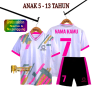 ( CUSTOM ) Baju olahraga anak laki laki/perempuan kaos bola futsal badminton voli tenis basket lari 