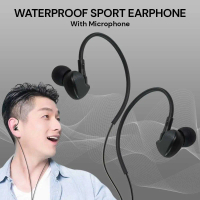 Sport Earphone Stereo Bass Waterproof with Microphone