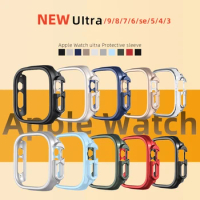 Cover for Apple Watch Case 49mm 45 41 44mm 40mm 42 38mm 44mm Accessories PC Protector bumper iWatch Series Ultra9 8 7 SE 6 5 4