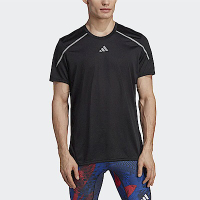 Adidas Confident Tee [HN8017] 男 短袖上衣 運動 跑步 吸濕 排汗 反光 國際版 黑