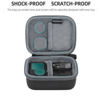 Portable Case Storage Box Camaera Screw Base Battery Bag for DJI Osmo Action 3 Action 4 Camera Accessories