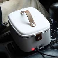 電熱飯盒 12V24V110V美標家用車載兩用電熱飯盒1.8L加熱保溫飯盒免加水