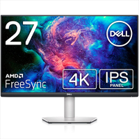 【折300+10%回饋】【日本代購】戴爾S2721QS 27" 4K 顯示器(3 年免費更換保修/IPS 非光澤/DP・HDMIx2/sRGB 99%/縱橫旋轉・高度調節/AMD FreeSync/帶