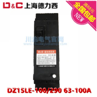 Delixi plastic case breaker 2 phase 2 wire leakage switch DZ15LE-63A/2901 220V 2P