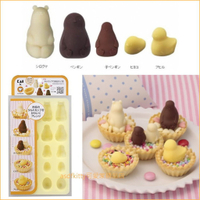 asdfkitty*貝印COOKPAD企鵝風呂矽膠模型/巧克力模/手工皂模/冰塊模/果凍模/蛋糕模-日本正版商品