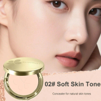 Phấn cố định chống nước dạng compact | Phấn compact 2 trong 1 kèm gương và bông phấn | Kiểm soát dầu