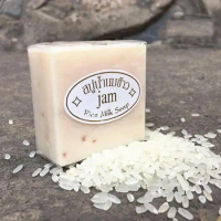 JAM Rice Milk Soap 65g Original Thailand Import Rice Milk Soap Whitening Soaps Goat صابون Handmade Soap for Face Savon