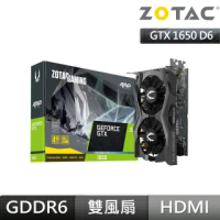 【ZOTAC 索泰】GAMING GeForce GTX 1650 AMP Core D6 顯示卡+華碩 PRIME B550M-K主機板