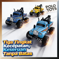 POLO TOYS Mainan Trailer Alloy Kaki Besar 2.4G Hadiah Imlek 3 Tingkat Kecepatan Penolong & Pengangku