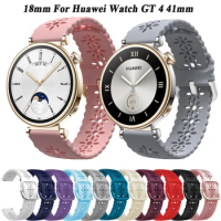 18mm Silicone Strap correa For Huawei Watch GT 4 41mm Smart Watch Band For Huawei Watch GT4 41mm Wristband GT4 Bracelet Straps