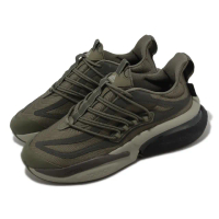 【adidas 愛迪達】慢跑鞋 AlphaBoost V1 男鞋 綠 黑 緩震 反光 運動鞋 愛迪達(IG3129)