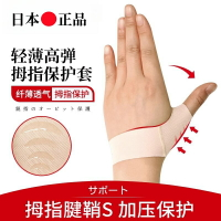 日本腱鞘大拇指關節護腕固定帶手腕扭傷手指保護套游戲辦公手護器