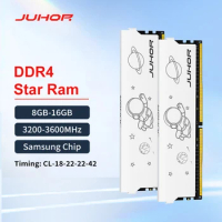 JUHOR Desktop Memory DDR4 8GB 16GB 3200MHz 3600MHz 16GBX2 8GBX2 New Dimm Memoria Rams