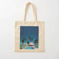 Hiroshi Nagai Cotton Canvas Bag Shoulder Bag Foldable Casual Designer Tote Handbag Reusable Printed Grocery Fashion Women