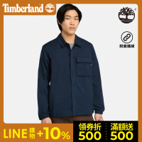 Timberland 男款深寶石藍CORDURA R耐磨長袖襯衫|A5M46433