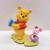 Original Miniso Disney Blind Box Winnie The Pooh Blind Mysterious Surprise Box Figure Tigger Eeyore Piglet Model Toy Xmas Gift