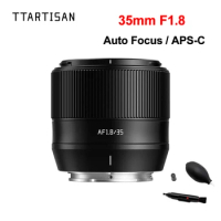 TTArtisan 35mm F1.8 AF Camera Lens For Sony Fujifilm Nikon Mirrorless Cameras Large Aperture Auto Focus Lens For XT30 ZVE-10 Z30