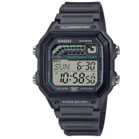 【CASIO】經典再現跑步訓練數位休閒錶-灰(WS-1600H-8A)/42.1mm