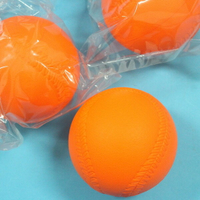 樂樂棒球 橘色低彈跳標準比賽專用球 直徑9cm MIT製/一個入(定80)