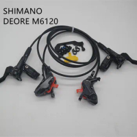 SHIMANO DEORE M6100 M6120 Brake set 4 piston hydralic Brake hose 900/1600mm Front&amp;Rear Mountain Bikes Disc Brake MTB