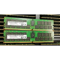 1Pcs For MT RAM 16G 16GB 2RX4 PC4-2666V 2666 DDR4 Server Memory MTA36ASF2G72PZ-2G6B2QI