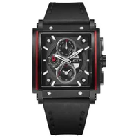 EXPEDITION E 6731 GC Black Ring Red Chronograph Men's Watch