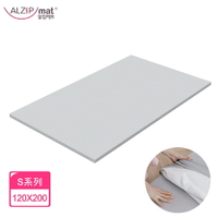 ALZiPmat】韓國無縫式地墊替換皮套-S系列 120X200 - 銀河灰 / 豆米色 (非地墊)