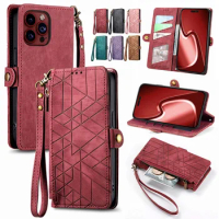 Zipper Leather Multi-Card Holder Phone Case For Tecno Spark 10 Pro 10C 9T 8P 7 6 Go Camon 20 Pro 4G 18i 18 Premier 16 SE Cover