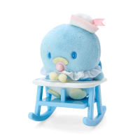 【SANRIO 三麗鷗】寶寶系列 造型玩偶附鍊&amp;嬰兒搖椅 山姆企鵝