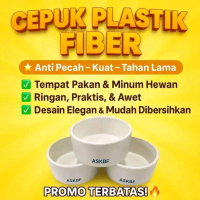 CEPUK TEMPAT MAKAN & MINUM MERPATI FIBER ANTI PECAH & BAHAN TRBAL