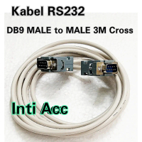 Kabel Serial RS232 DB9 Male - DB9 Male 3 Meter Cross / susunan Kabel cross