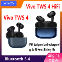 Vivo TWS 4 Vivo TWS 4 HI-Fi Wireless Bluetooth Earphone 55dB deep sea noise reduction 45h ultra long