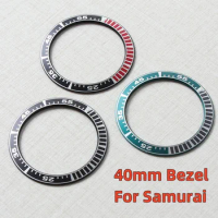 40mm 31.5mm Aluminum Watch Bezel Insert Ring Inner For Seiko Prospex Series New Samurai Men's Watch NH35 Cases Repair Bezel