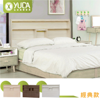 日式鄉村風_經典款 10CM薄型床頭箱/床頭片 (附插座) 6尺雙大【YUDA】