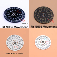 Seiko NH35 NH36 Japan Movement Replacing Spare Parts Calendar Stickers Date Day Wheel Disc Fit Seiko SKX007 SRPD 6105 Tuna