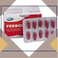 [ Thuốc Tốt 814 ] Ferrovit MEGA We Care Hỗ Trợ Điều Trị Thiếu Máu Do Thiếu Sắt (5 vỉ x 10 viên) [Chí