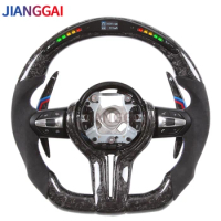 Steering Wheel Fit For BMW M3M5 1- 4 Series X1 X2 X3 X4 X5 X6 LED Shift Light Itlay Alcantara Sport Wheel