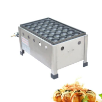 Commercial Non-stick Gas Fish Ball Machine Japanese Takoyaki Machine Octopus Ball Machine Fish Ball Furnace Single Plate
