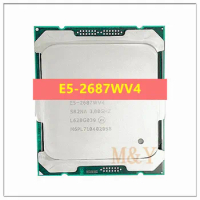 Xeon E5 2687WV4 3.00GHZ 12-Core 30MB SmartCache E5 2687W V4 FCLGA2011-3 TPD 160W 1 year warranty