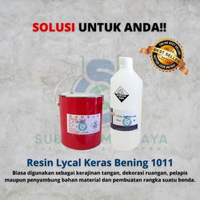 Resin Lycal Lical Bening Keras + Katalis 1 kg