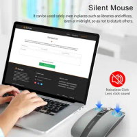 M113 Wireless Bluetooth-compatible Mouse 2.4G/Bluetooth-compatible 5.1 Dual Mode 2400dpi Mute Mouse For Pc Laptop