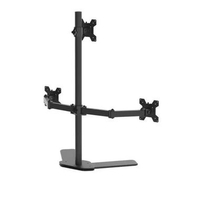 Taffware Bracket TV Table Stand Triple Monitor - Efisien 3 Monitor, Universal 10-27 Inch, Kokoh dan 