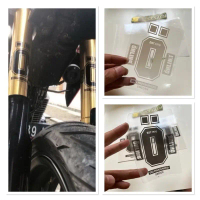 STIKER STICKER SHOCK DEPAN OHLINS PRESSURIZED TRANSPARAN