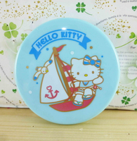【震撼精品百貨】Hello Kitty 凱蒂貓-摺疊雙面鏡-藍海軍 震撼日式精品百貨